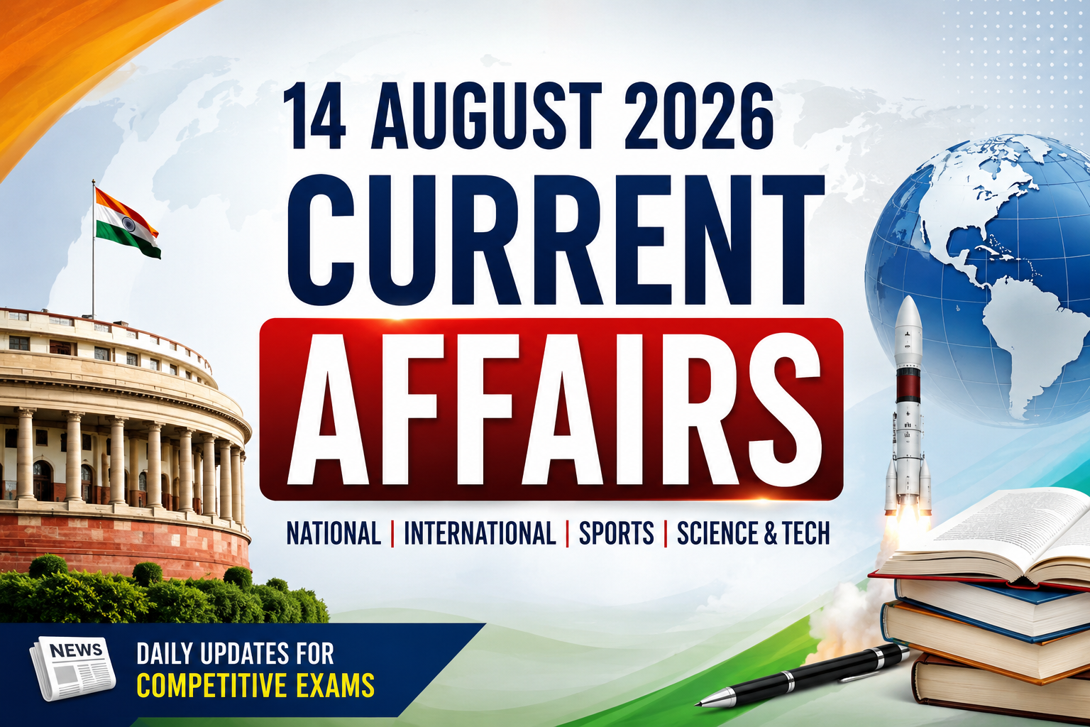 14 August 2026 Current Affairs in Hindi